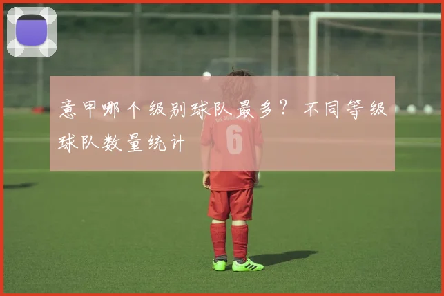意甲哪个级别球队最多？不同等级球队数量统计